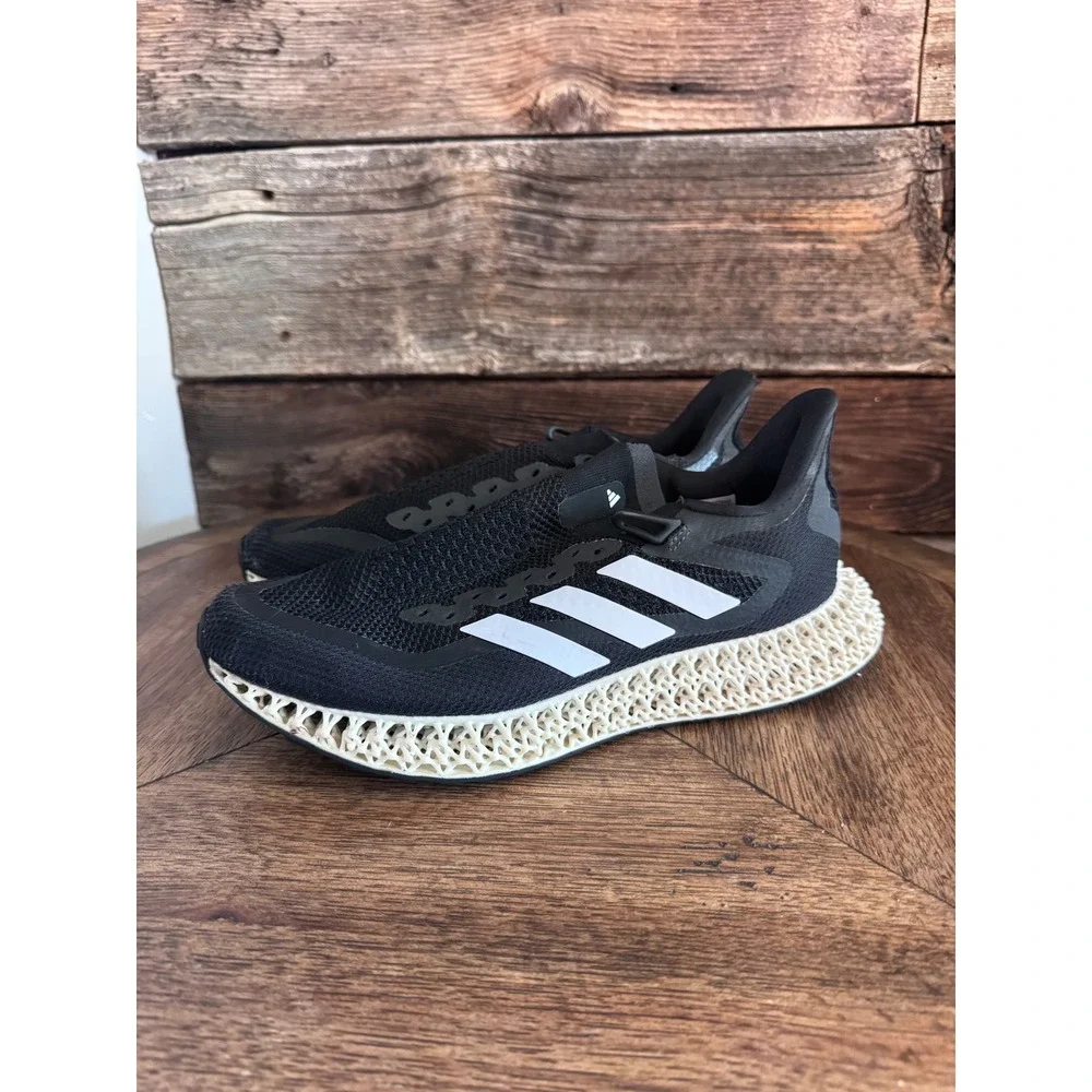 Adidas 4DFWD 2 Mens Running Shoes Black White GX9249 Size 11.5 3D Printed Mid
